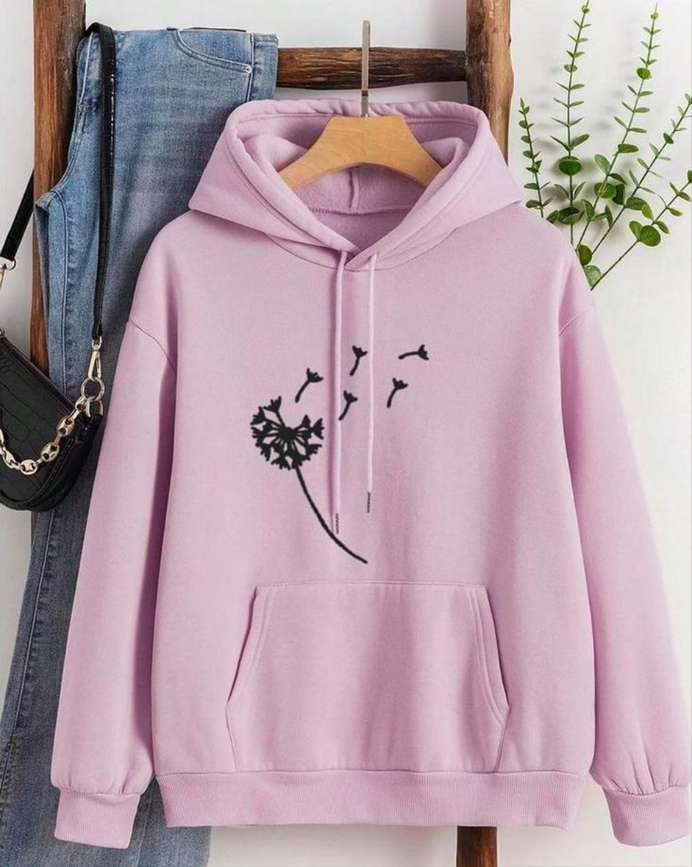 Women printed hoddie